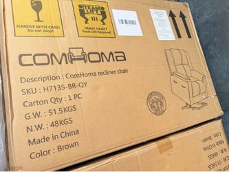 Recliner with massage and lift  new