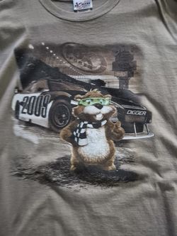 Chase Authentics Nascar Fox Sports 2009 Digger Men's Large NASCAR Double Sided T-Shirt