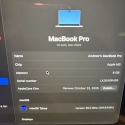 Apple MacBook Pro M3 14