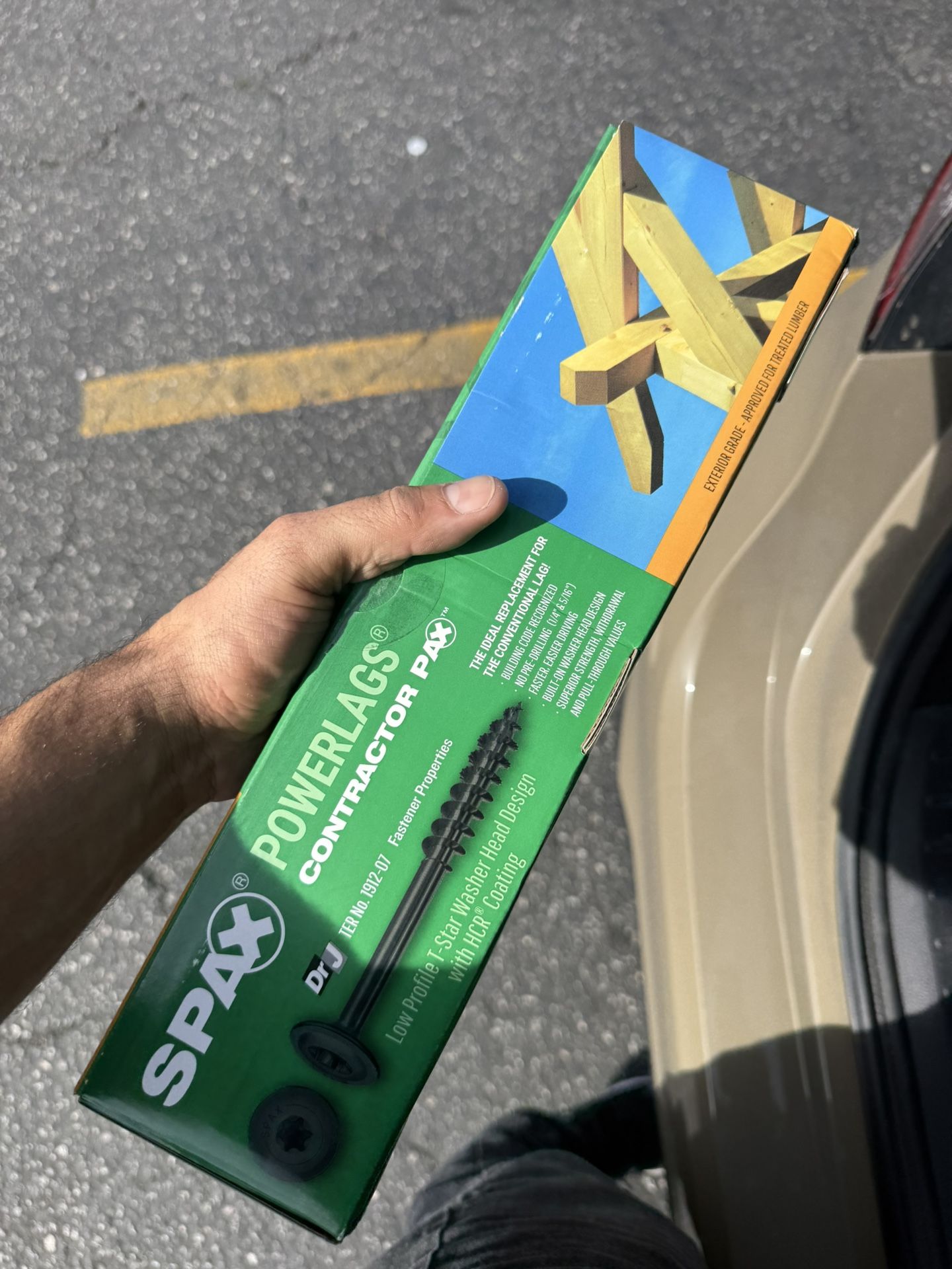 Spax 12’ in. Exterior Washer Head Structural Wood Lag Screws Powerlags Torx T-Star