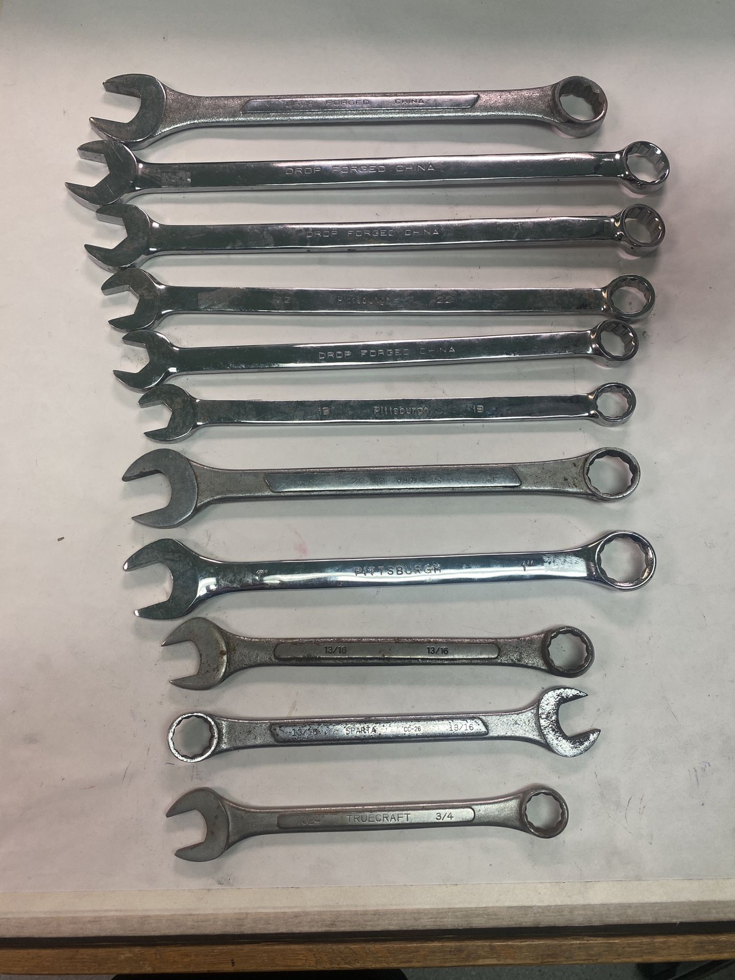 Large Lot of SAE Combination Wrenches – $25 – Downtown Vancouver Pickup