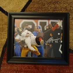 James Harrison Autograph Picture 8 X 10