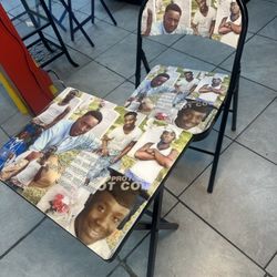 Custom Tables ( $75)And Chairs ($65)