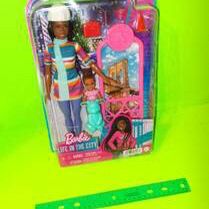  ~ BRAND NEW ~ BARBIE  Ice-Skating  Doll Theme Plus Toddler Doll