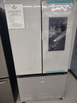 $2999 Samsung Bespoke 3 door french door refrigerator with smart hub