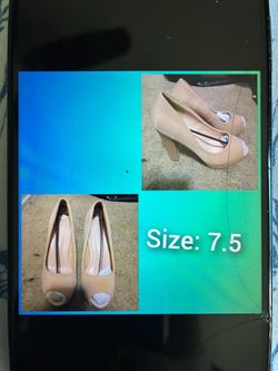 Beige Peep Toe Heels