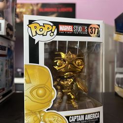 Funko Pop! Marvel - Captain America Gold Chrome