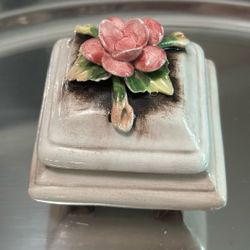 Gracie Bone China Flower Jewelry Box Coastline Imports