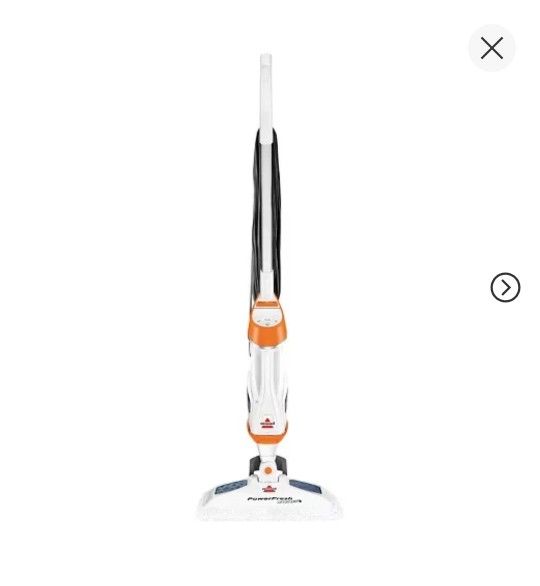 BISSELL PowerFresh Lift Off Pet Steam Mop - Brite White/Samba Orange 1544A