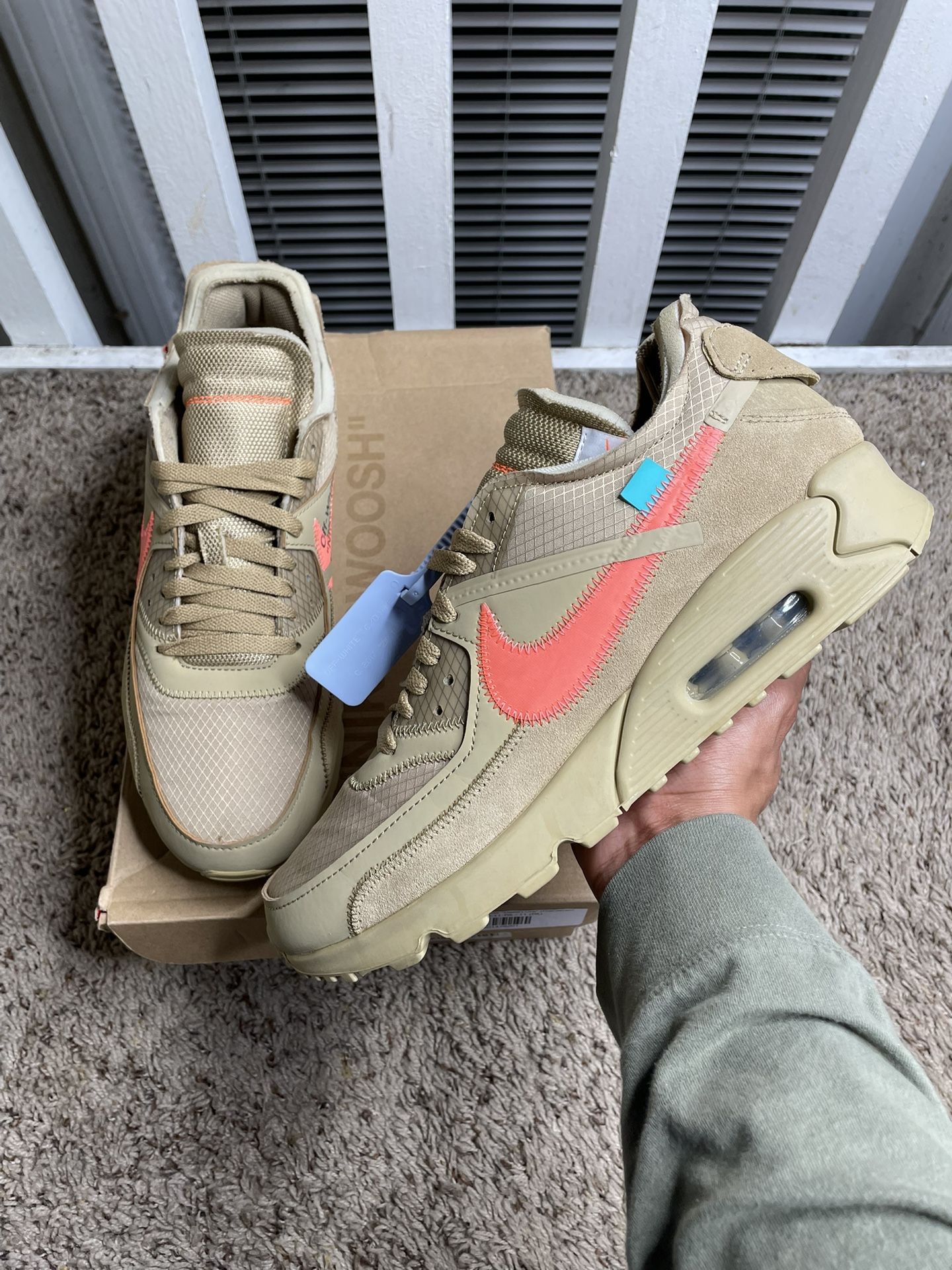 2019 Off-White x Air Max 90 Desert Ore