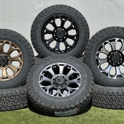 NEW 20” Ford F-250 Wheels Lariat F-350 8 lug rims A/T 275/65R20 tires 8x170 mm F250 F350