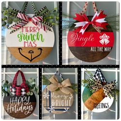 12 Inch Christmas Door Hangers! 