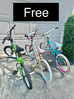 3 kids bikes