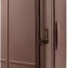 1#NINETYGO Large Checked Luggage 29 Inch, Flat Top Opening Checking In Luggage with Brake Wheels, Expandable, Coffee-Infused PC Hard Shell, Eco-Friend