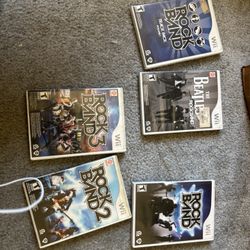 wii rock band bundle (instruments included)