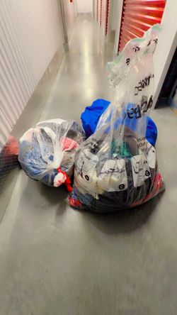 Exercise machine, vacuum and a bunch of clothes
