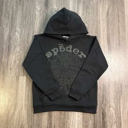 Phantom Black Sp5der Hoodie Size L