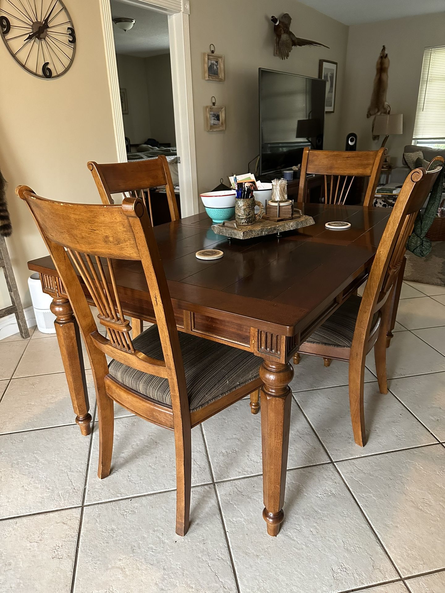Solid Wood Dining Room Table
