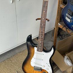 Fender Strat Guitar With Extra Stuff
