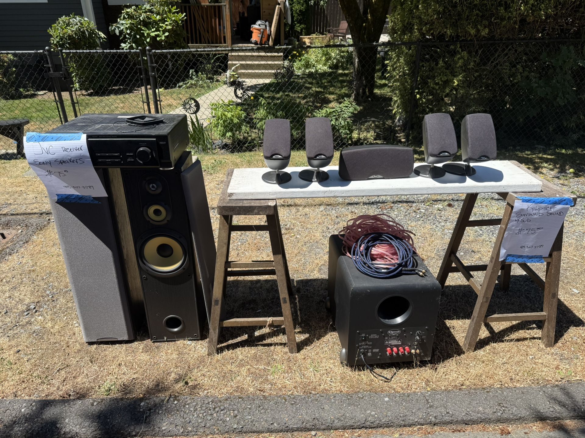 KILPSCH SURROUND Speakers W/ SUB
