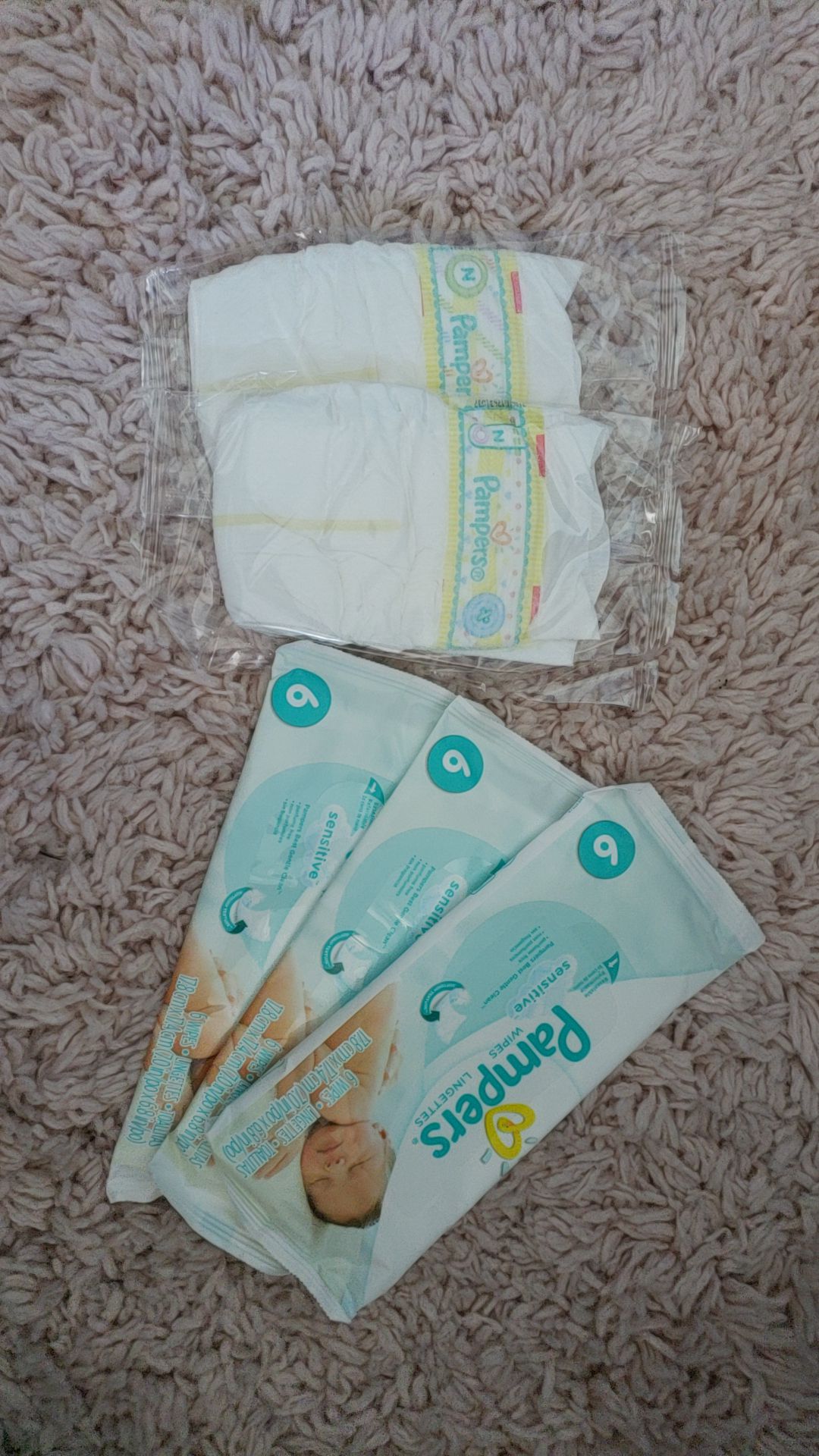 Pampers wipes set