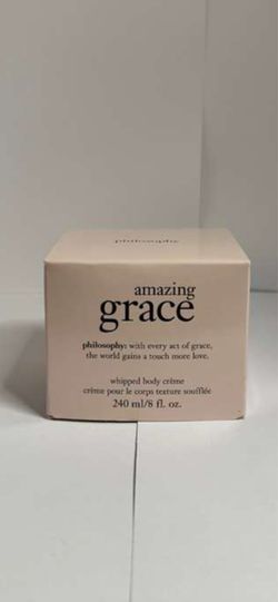 Philosophy Amazing Grace Whipped Body Creme in a pink box.