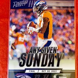Courtland Sutton 2024 Panini Prestige Any Given Sunday Card