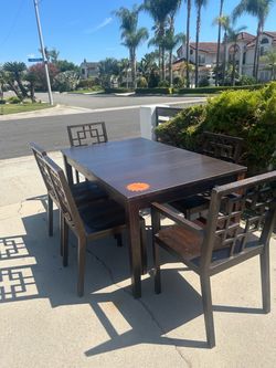 Today $100 Elm West solid wood and chairs