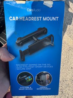 Car headrest mount