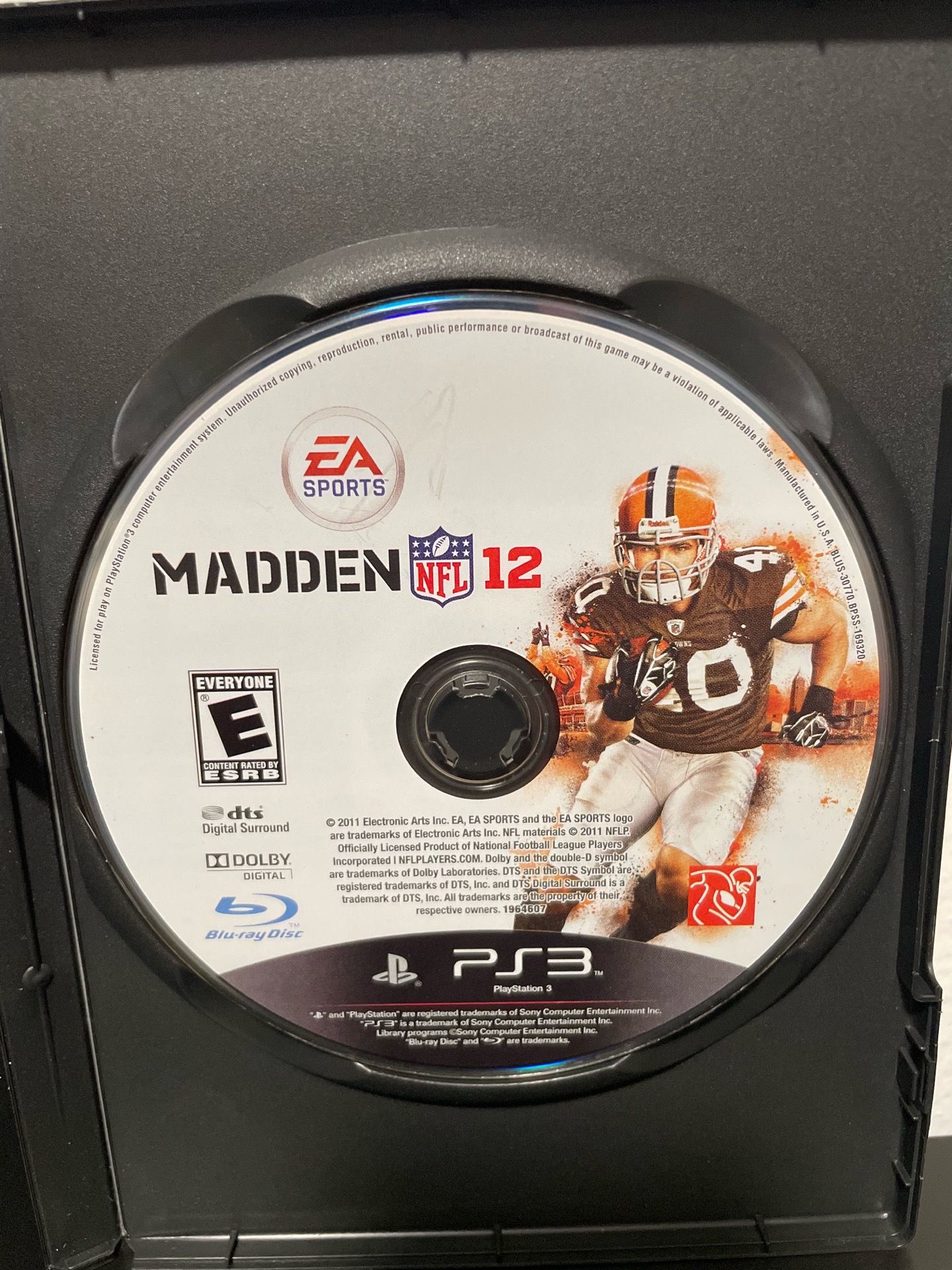Madden NFL 12 PS3 PlayStation 3 Sony Football Video Game EA Sports