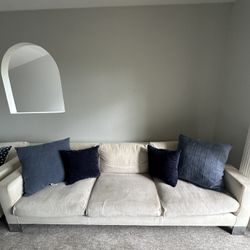 Minotti Custom Cream Couch Set