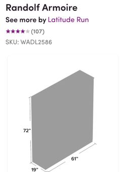 Randolf armoire deals