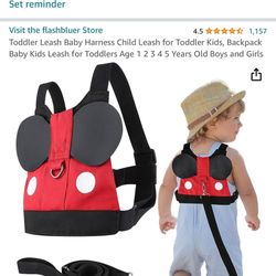 Child Safety Leash/Harness For Hand Or Backpack
