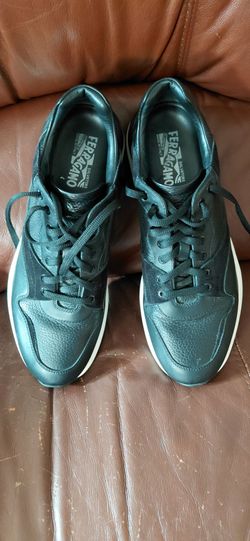 Ferragamo leather tenis shoes  size 11