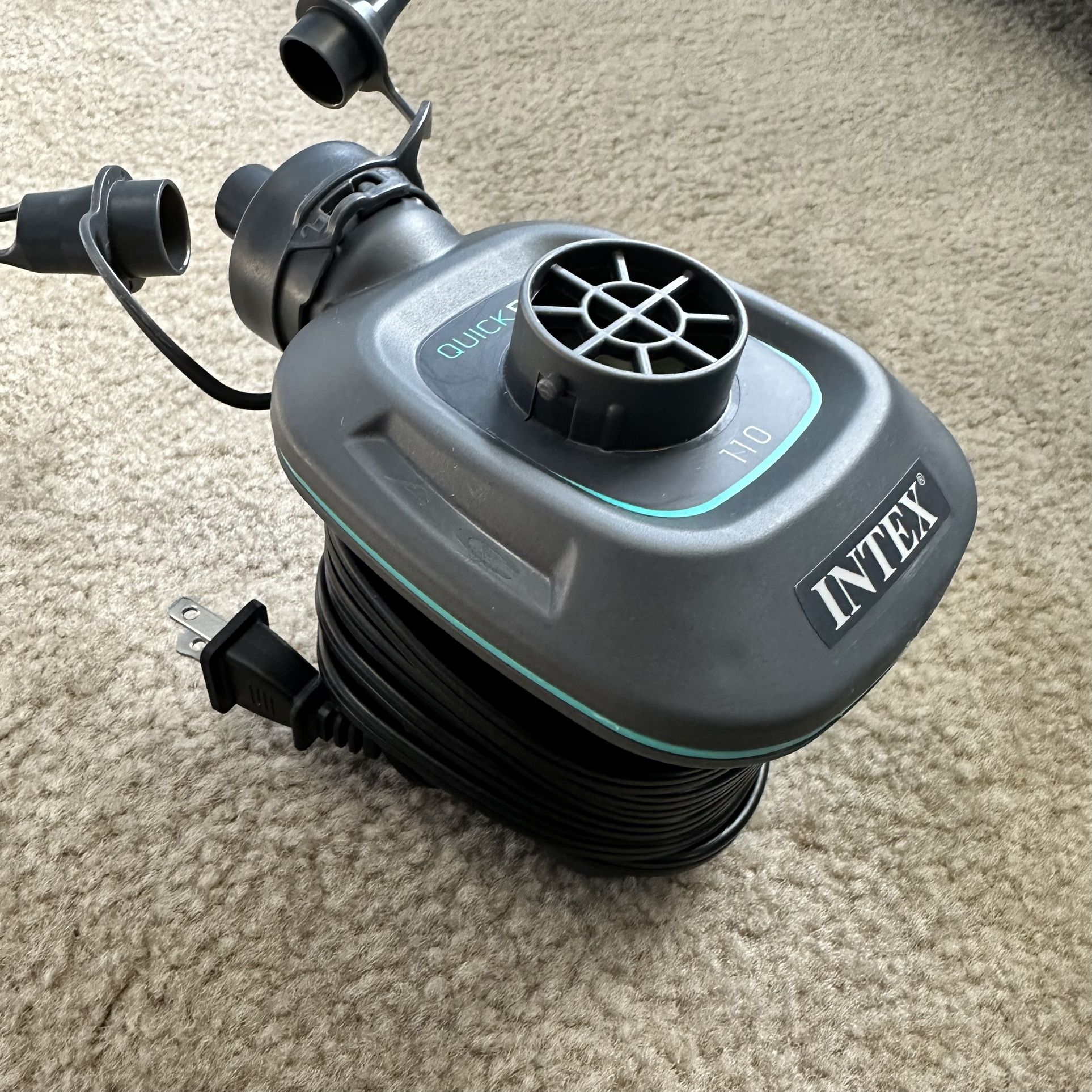 INTEX QuickFill Air Inflator Pump for Inflatable Mattress, Kayak, Boats, Toys
