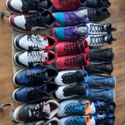 Nike Air Jordan 18 Pair Shoe Lot Size 7 Men’s / 8.5 Women’s (Read Description)