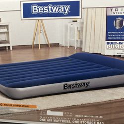 BESTWAY AIR MATTRESS WITH BUILT IN PUMP NEW