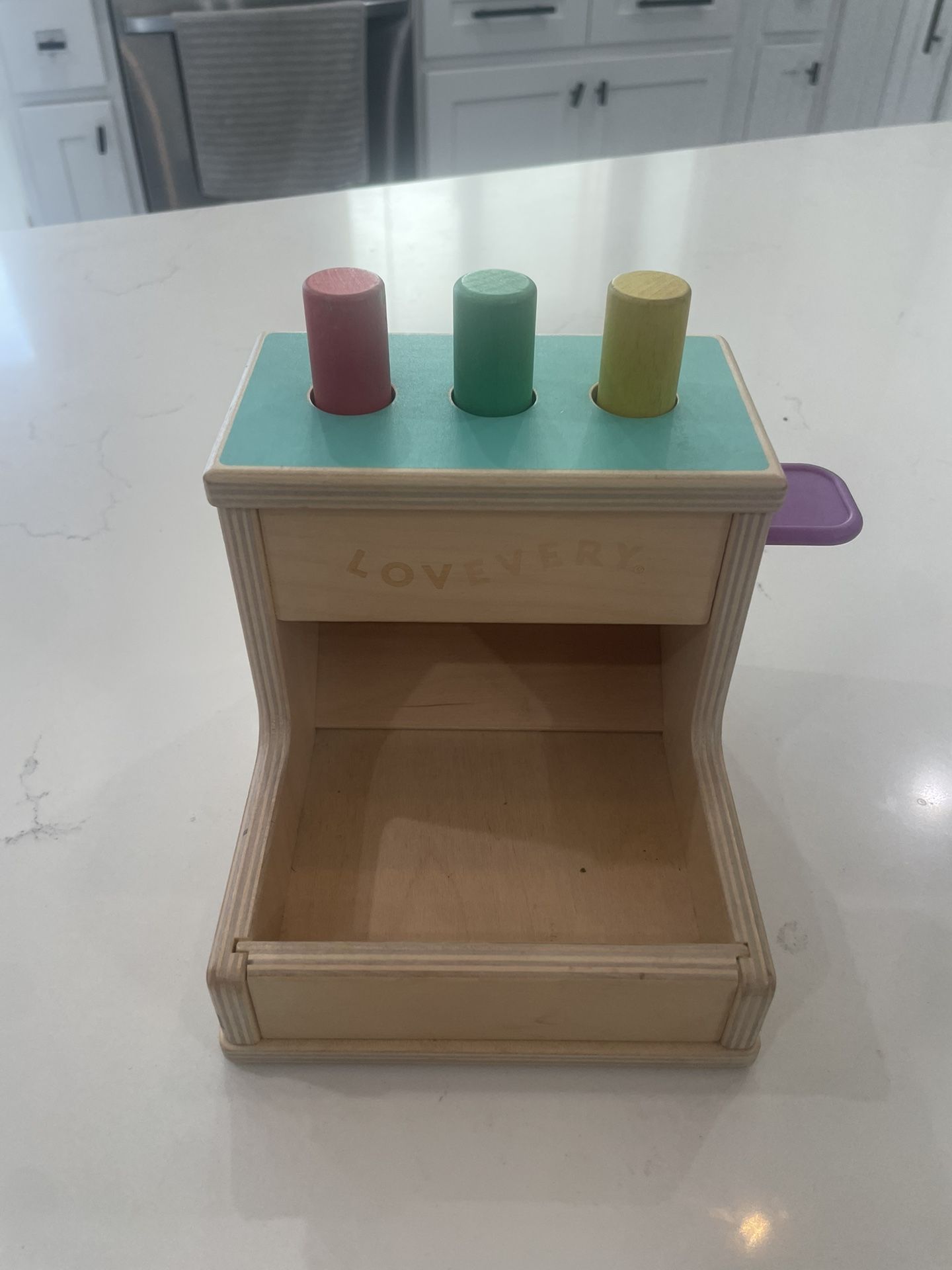 lovevery wooden peg drop