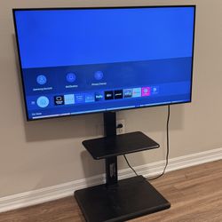 Samsung 43” Class TU7000 Crystal UHD 4K Smart TV – With Rolling TV Stand