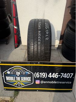 1 USED TIRE 235/40/19 ROAD HUGGER GTP A/S $60 CASH PRICE MOUNTED & BALANCE