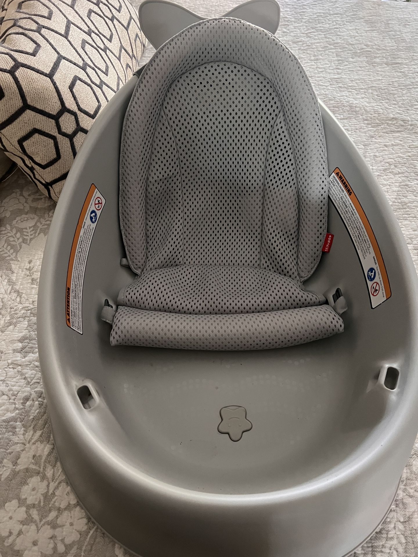 Infant bath Tub 3-stage Grow With baby(Gray)
