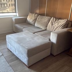 Couch with ottoman