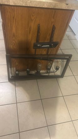 industrial-style rectangular light fixture