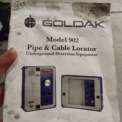 Goldak Pipe And Cable Locator Model 902