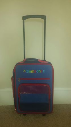 Kids unisex Samsonite primary colors rolling suitcase