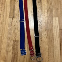 3 Softball Belts 