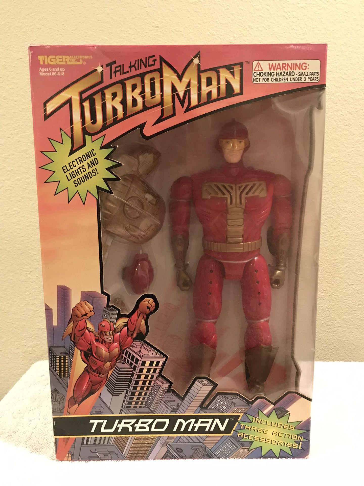 Talking Turbo Man action figure by Tiger Electronics