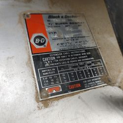 Black &Decker Super Sawcat Skill Saw