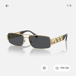 Prada men’s sunglasses gold and black