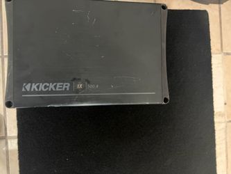 Kicker IX 500.4 Car Amplifier and sub